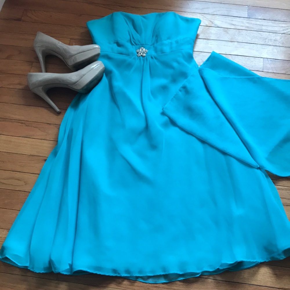 Strapless Blue dress